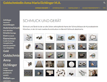 Tablet Screenshot of anna-eichlinger.de
